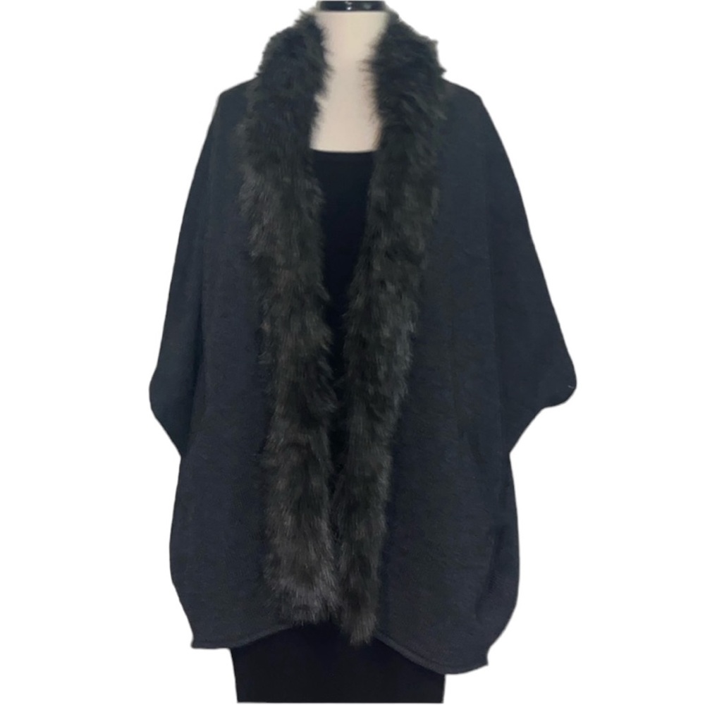 Slate colored sweater cardigan